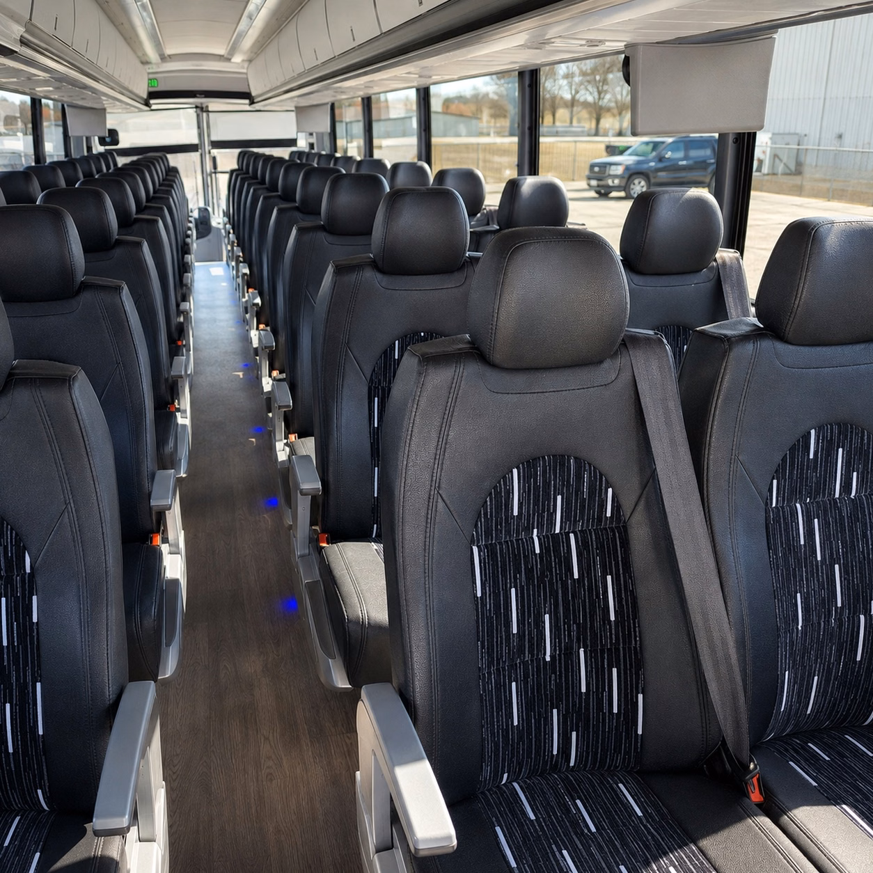 centennial charter bus interior