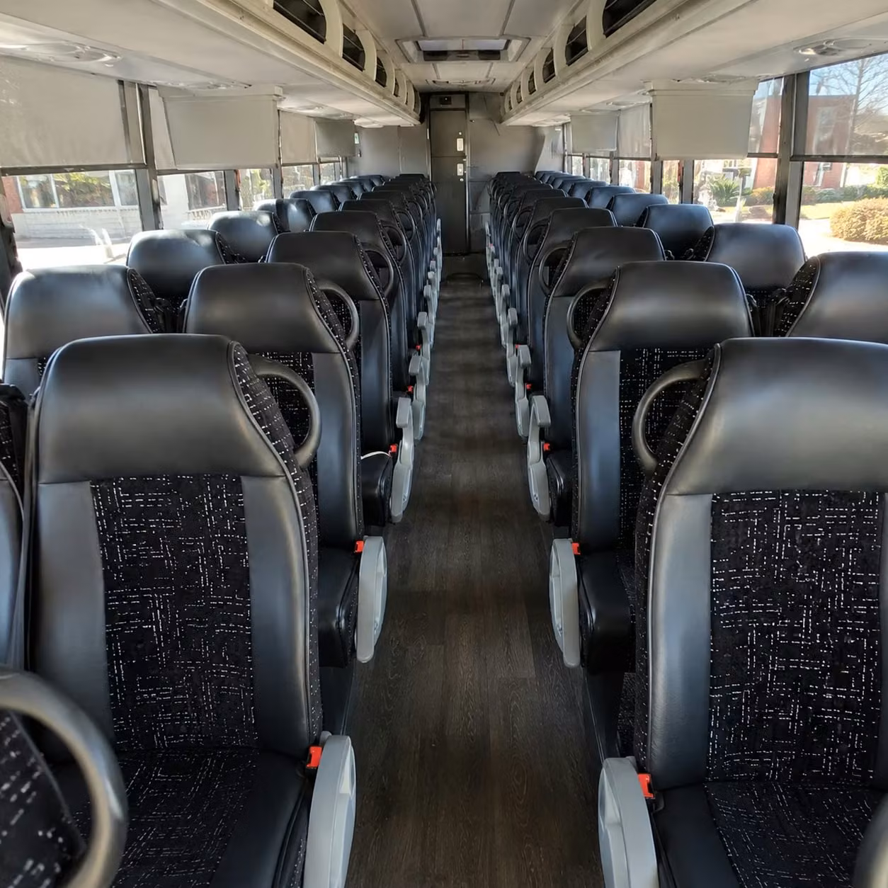 centennial charter bus rental interior